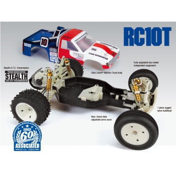 Auto Kit Team Associated - RC10T Classic Model Kit, Selbstmontageversion!  1:10 #7002